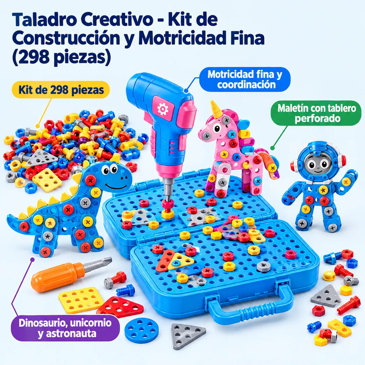 Taladro Creativo 298 piezas